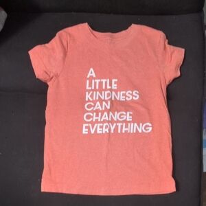 Orange Kids T-Shirt with Inspirational Print